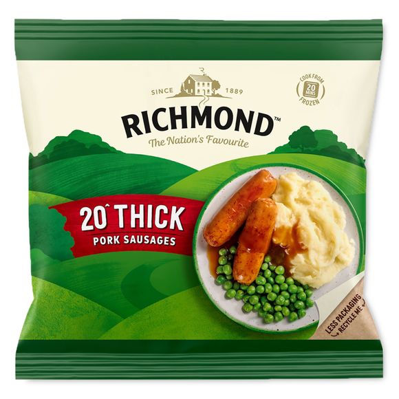 Richmond 20 Thick Pork Sausages 860g